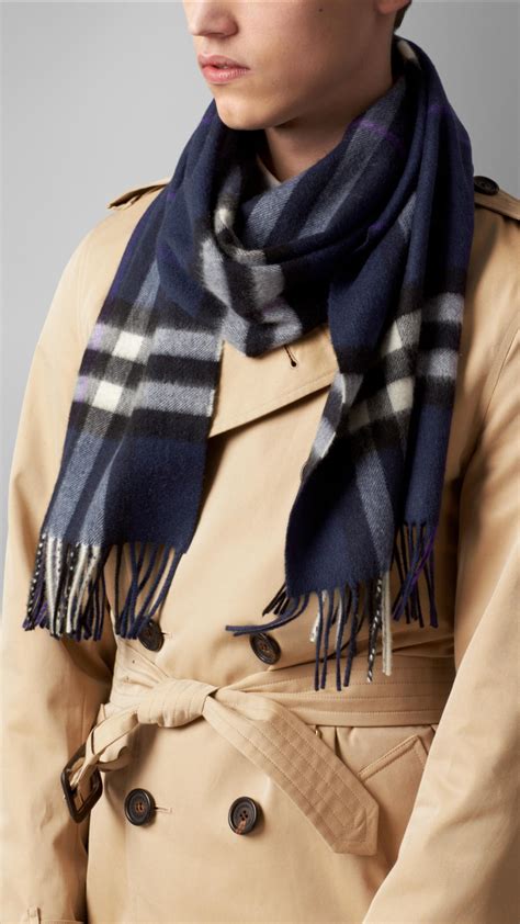 burberry cashmere scarf blue|Burberry scarf 50 cashmere wool.